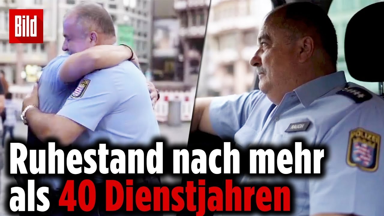 So emotional wird dieser Polizist verabschiedet