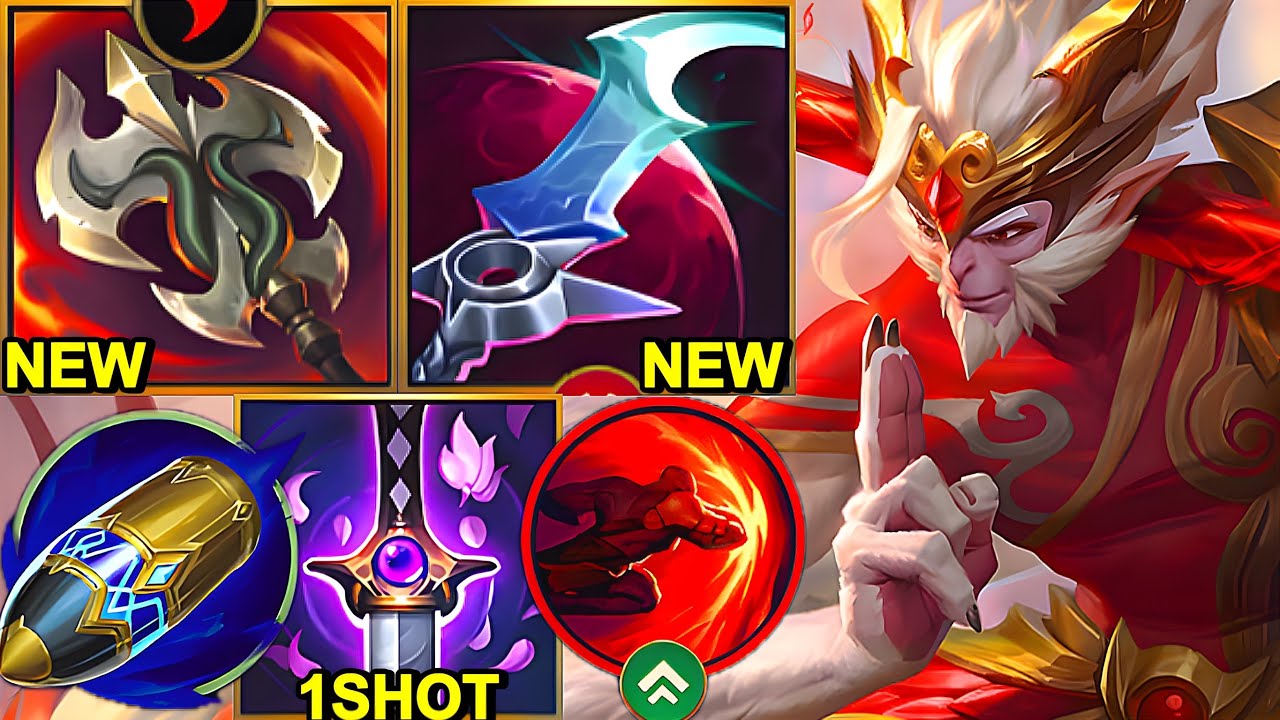 Wild Rift China Wukong - NEW Eclipse & Ravenous Hydra WUKONG Build Runes - Sudden Impact Broken OP