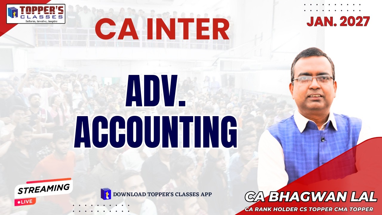 CA INTER ADV ACCOUNTING/ DEMO LECTURE -3 / JAN.27 /18-03-2026