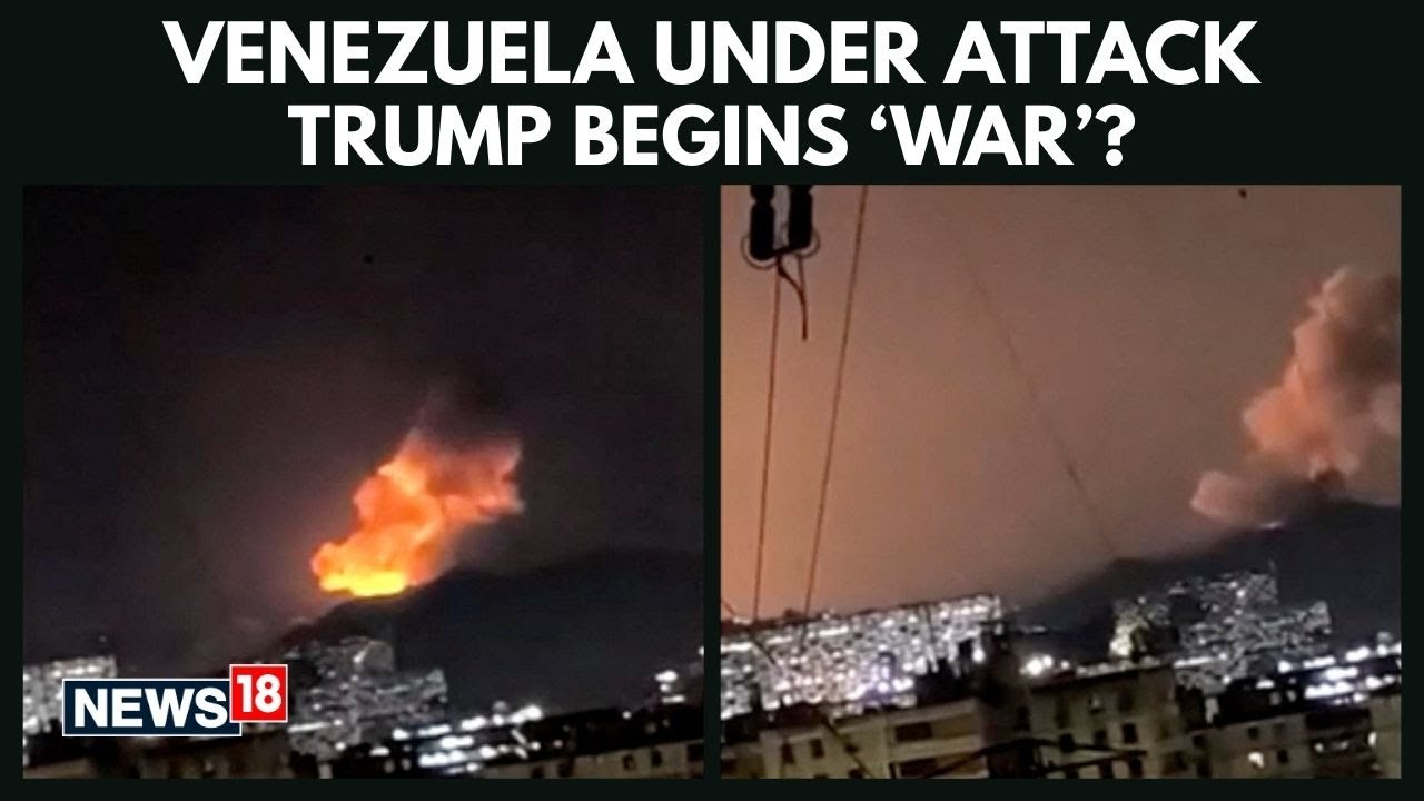 Multiple Explosions Rock Caracas Amid U.S.-Venezuela Tensions | Smoke & Chaos in Capital | N18G