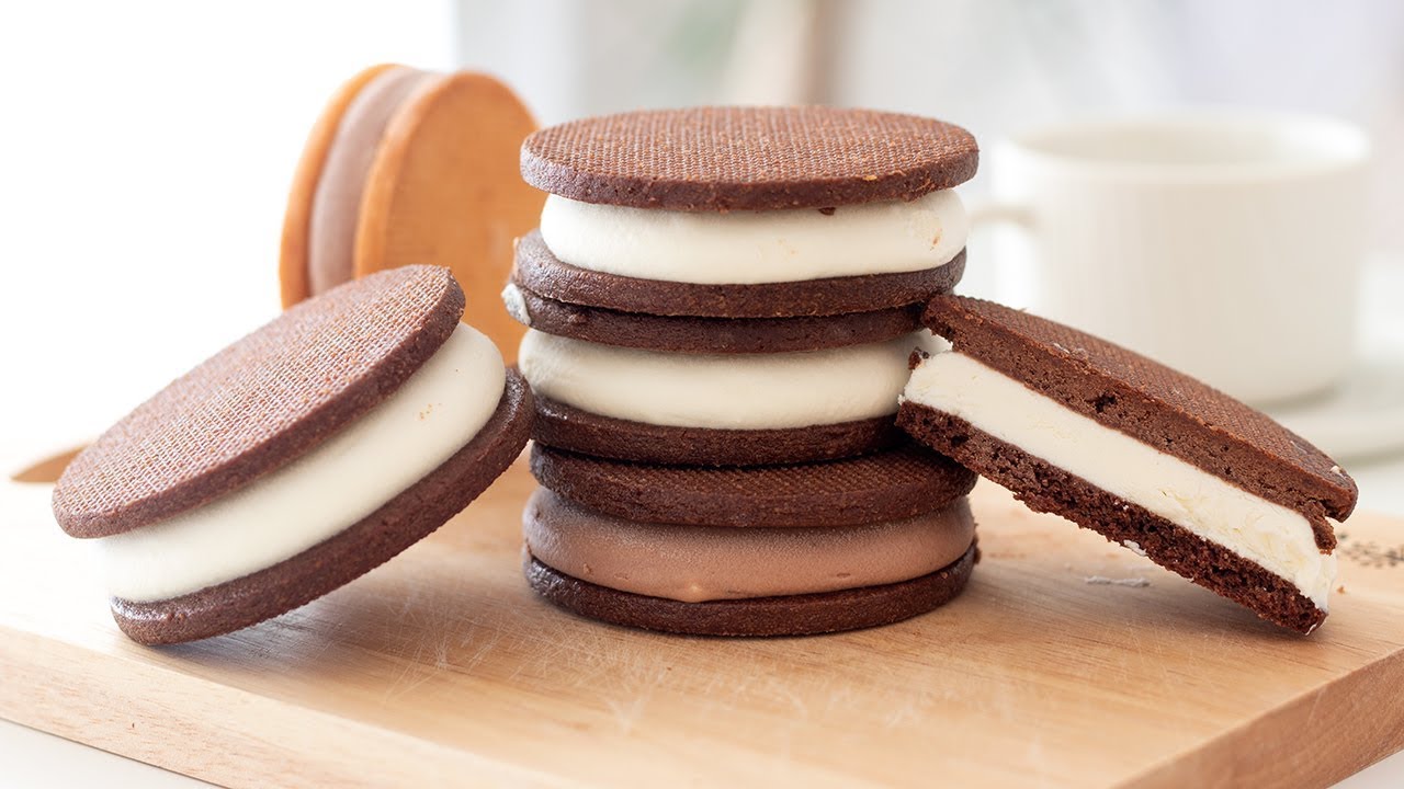 Шоколадный сэндвич с мороженым ｜ HidaMari Cooking