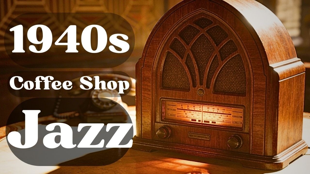 Quiet Study Jazz in 1940s Café ☕ Soft Daylight Coffee Shop Ambience (Piano Instrumental)