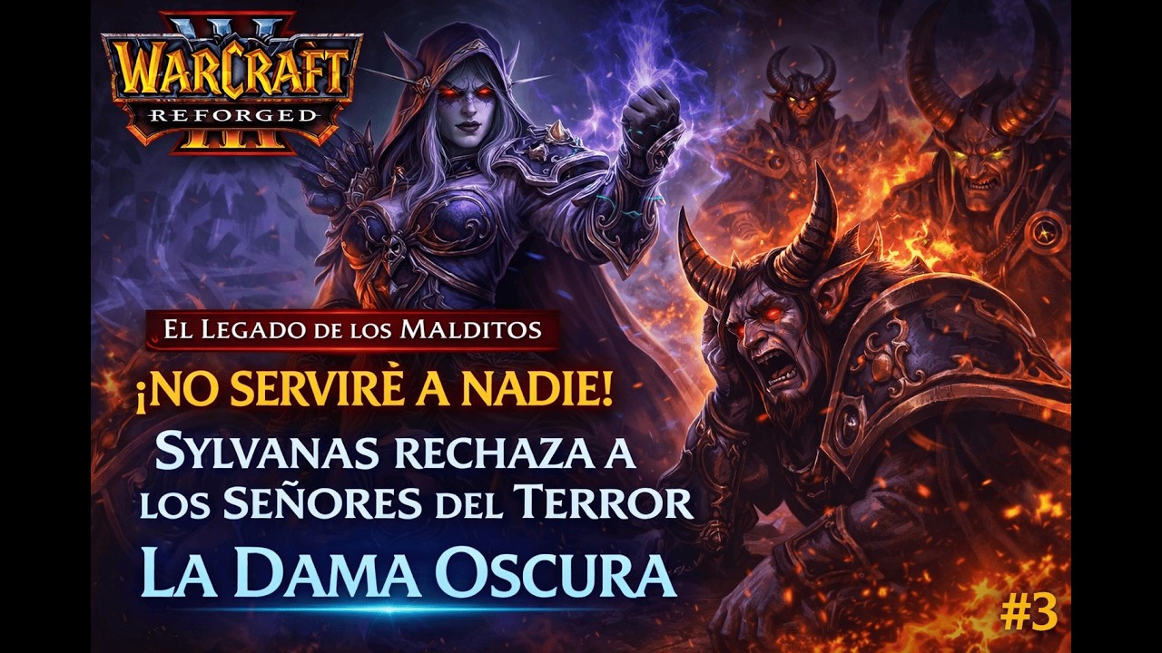SYLVANAS RECHAZA A LOS SEÑORES DEL TERROR 😈🔥 | La Dama Oscura – Warcraft III Reforged #3