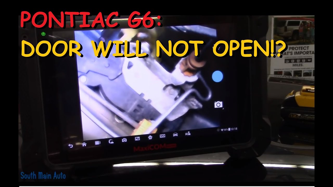 Pontiac G6: Door Stuck Shut