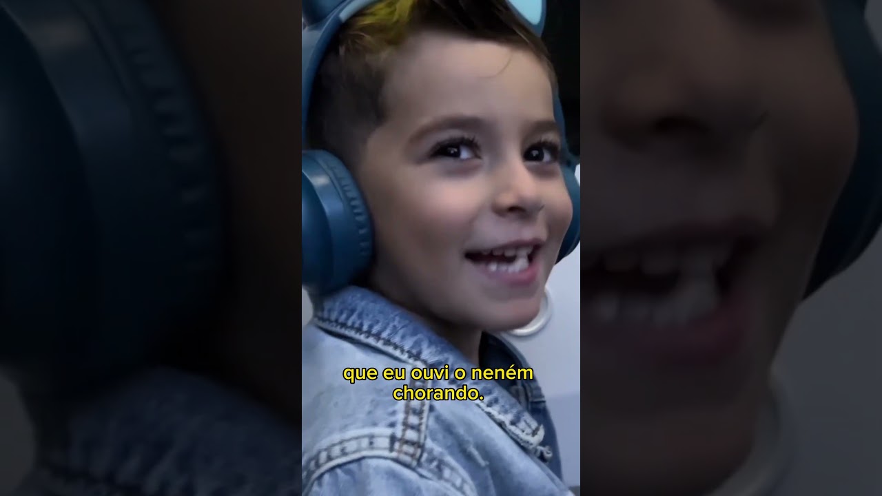 Rea&ccedil;&atilde;o dos Twinos com o avi&atilde;o decolando