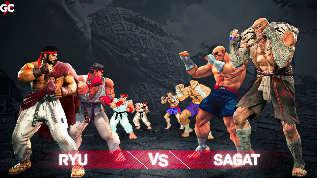 Evolution of RYU vs SAGAT Fight (1987 - 2025) | 2K 60FPS