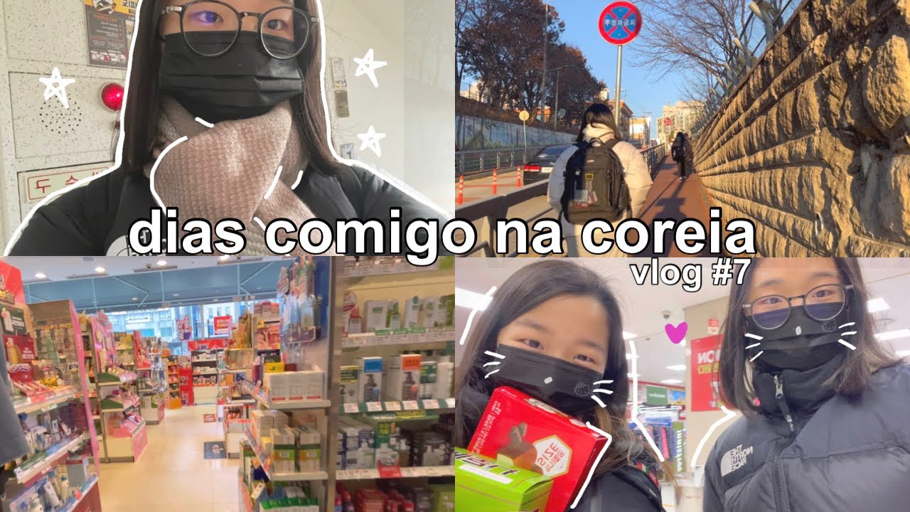 dias comigo na coreia vlog #7 🇰🇷 | escola, copa, academia, mercado, comprinhas , comida etc