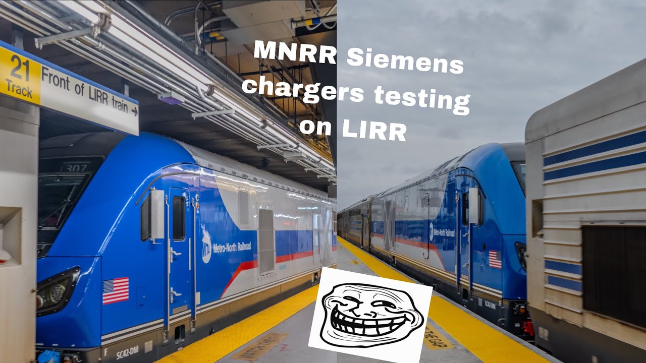 MNRR Siemens charger testing on LIRR property, with extra MNRR/AMTRAK video.