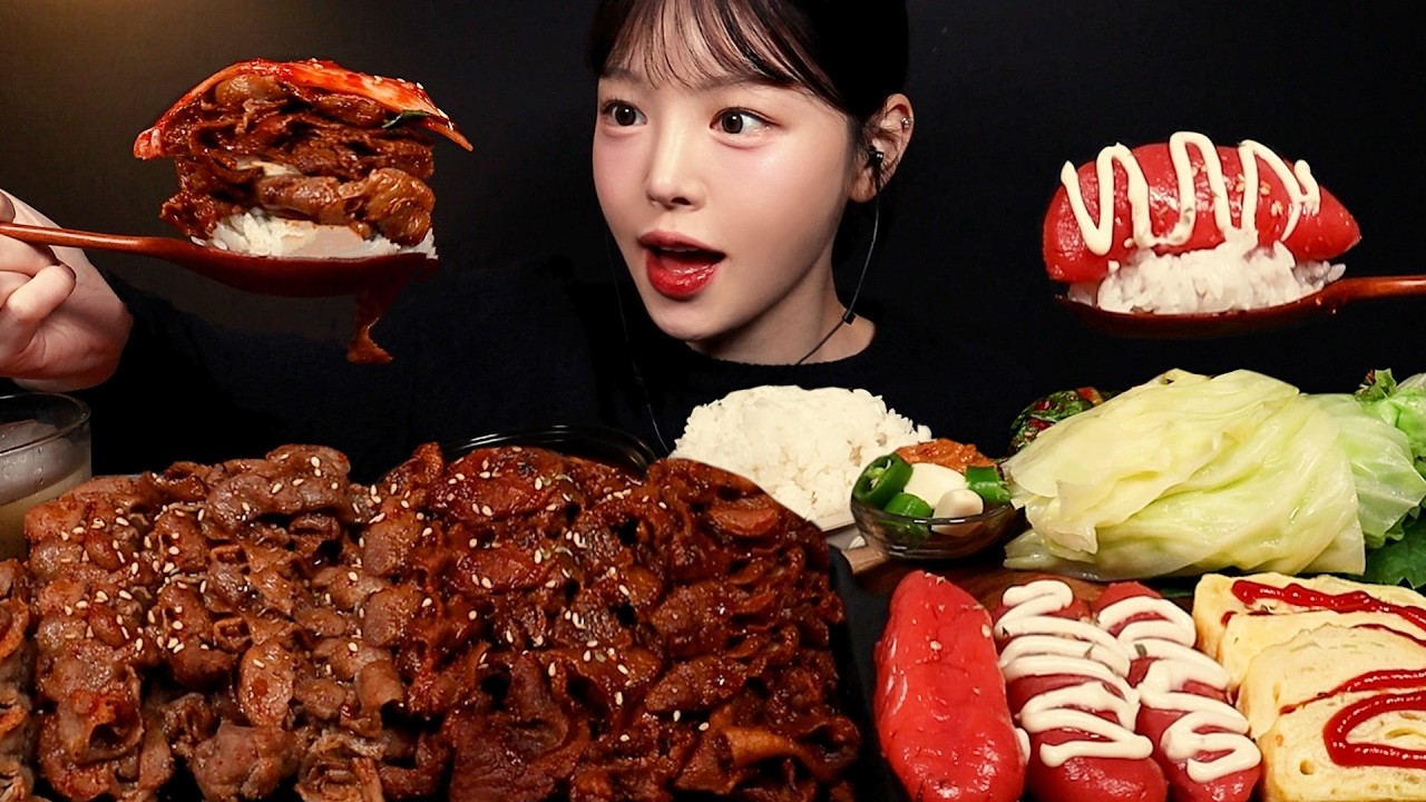 SUB)푸짐한 집밥 먹방! 연탄불고기 쌈밥 차돌된장찌개 명란젓에 봄동비빔밥까지 한식 새마을식당 꿀조합 Homemade Meal Mukbang Asmr