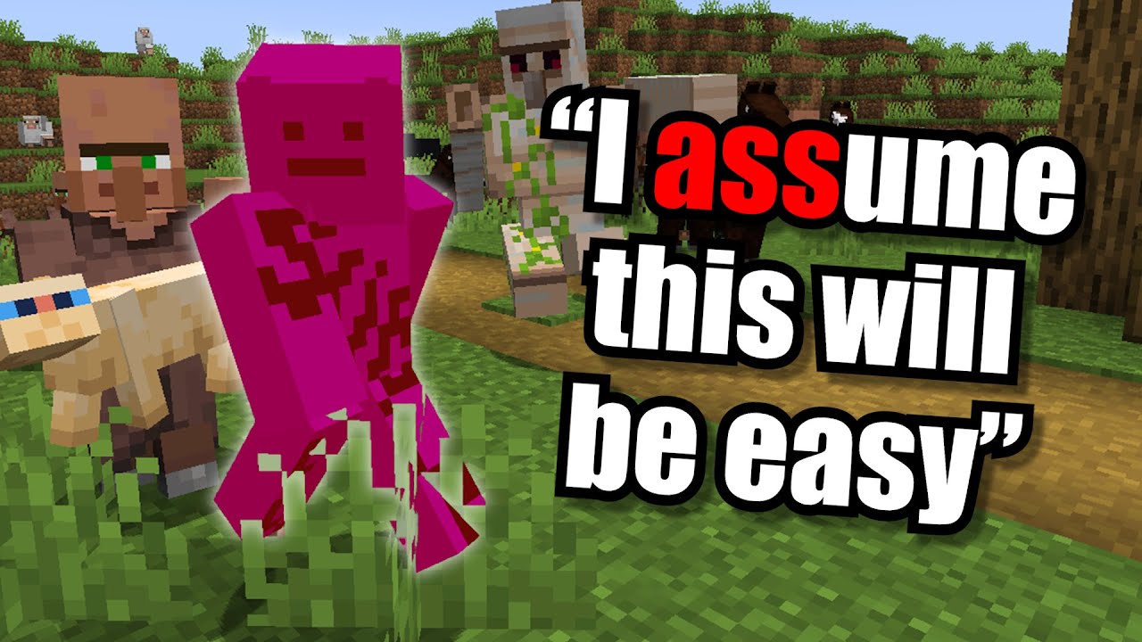 Minecraft, but if I swear ALL mobs try to kill me...