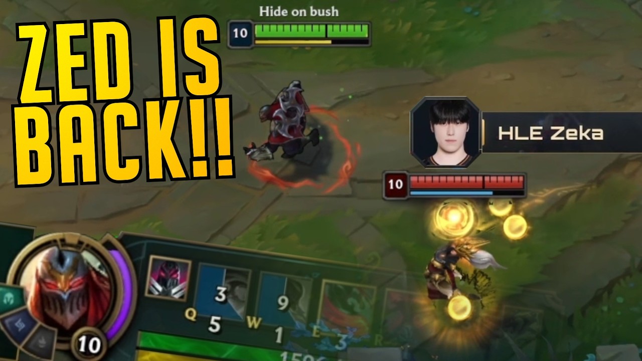 T1 Faker Brings Zed BACK vs HLE Zeka! - HIGH ELO KR Pros SoloQ Highlights