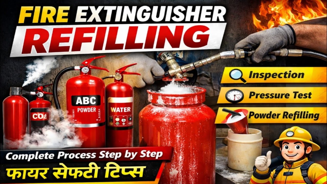 Fire extinguisher Refilling. Fire Safety Services 