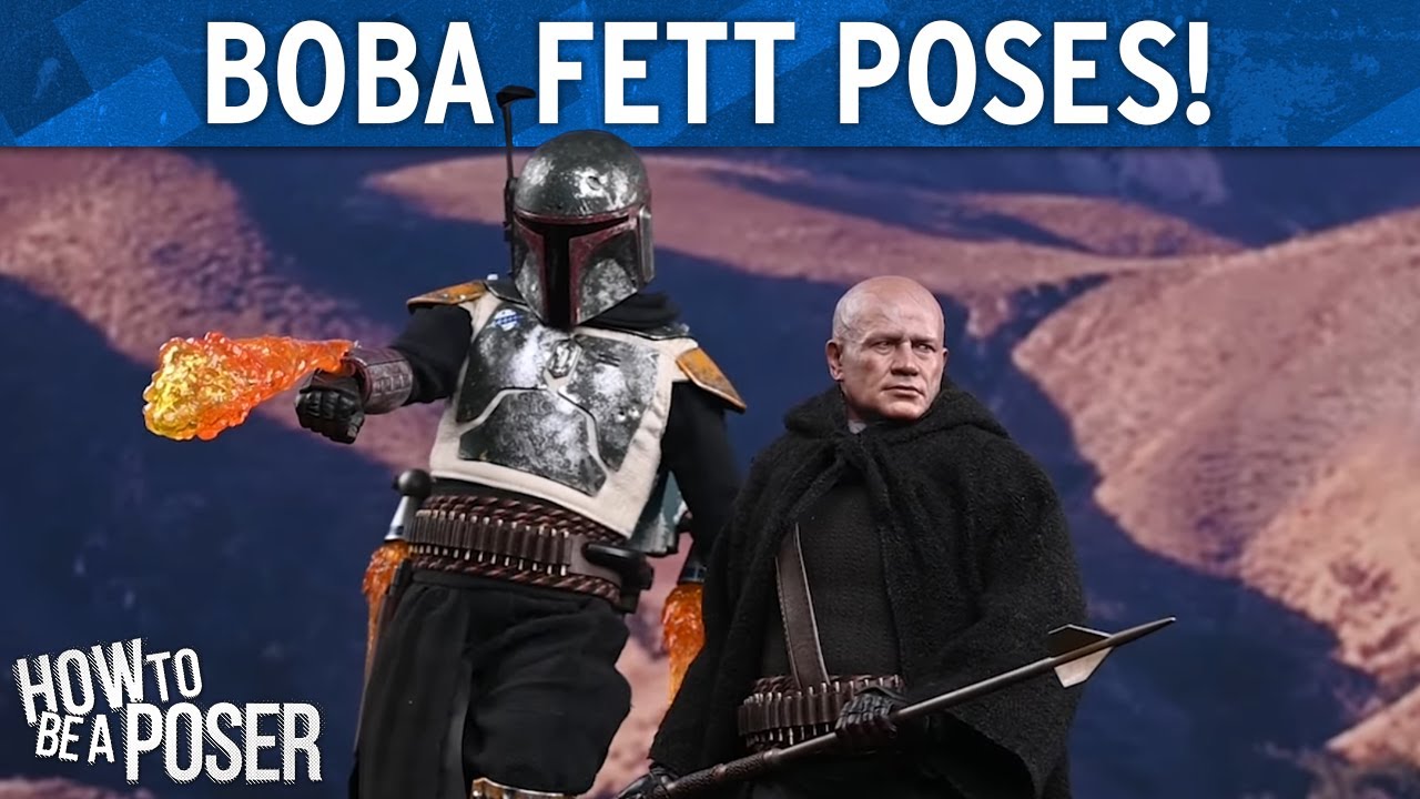 Hot Toys Boba Fett The Mandalorian Deluxe Figure Set Posing! | How To Be A Poser