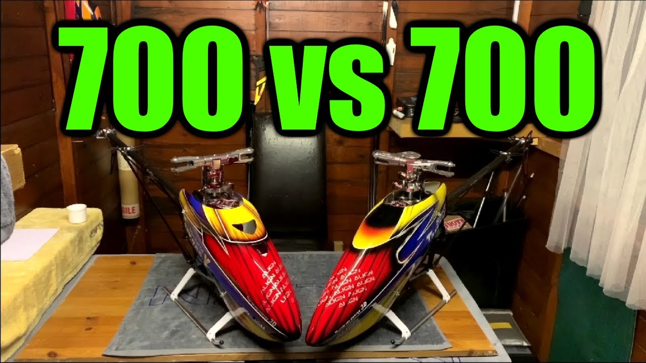 Align T-Rex 700 - 700L v2 против 700X - Comparator