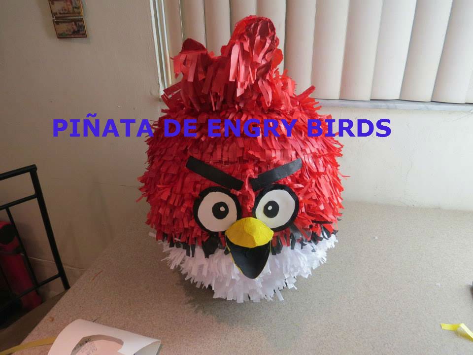 PIÑATA DE  ENGRY BIRDS  MUY FACIL decoracion dianis