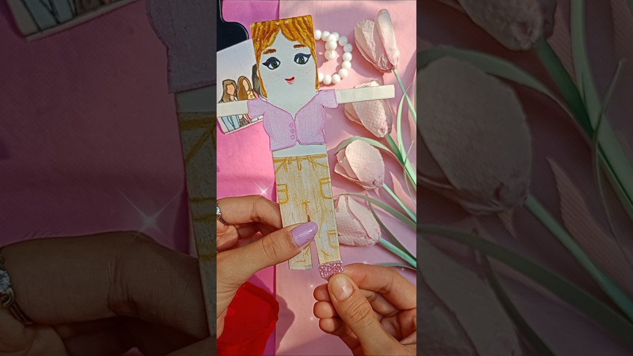Diy Dress for doll#shorts#diy#barbiedress#barbiedressup#dollmakeup#doll#barbie#barbie#paperdoll