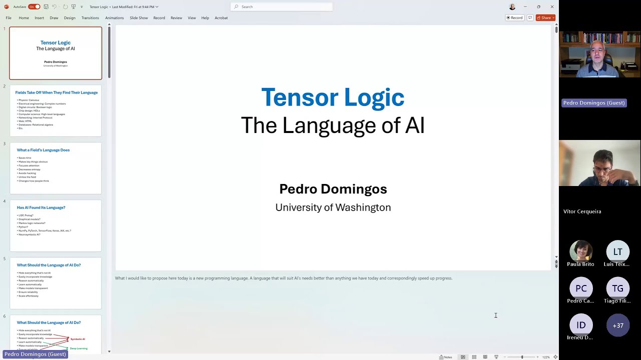DaSSWeb | Tensor Logic: A Simple Unification of Neural and Symbolic AI