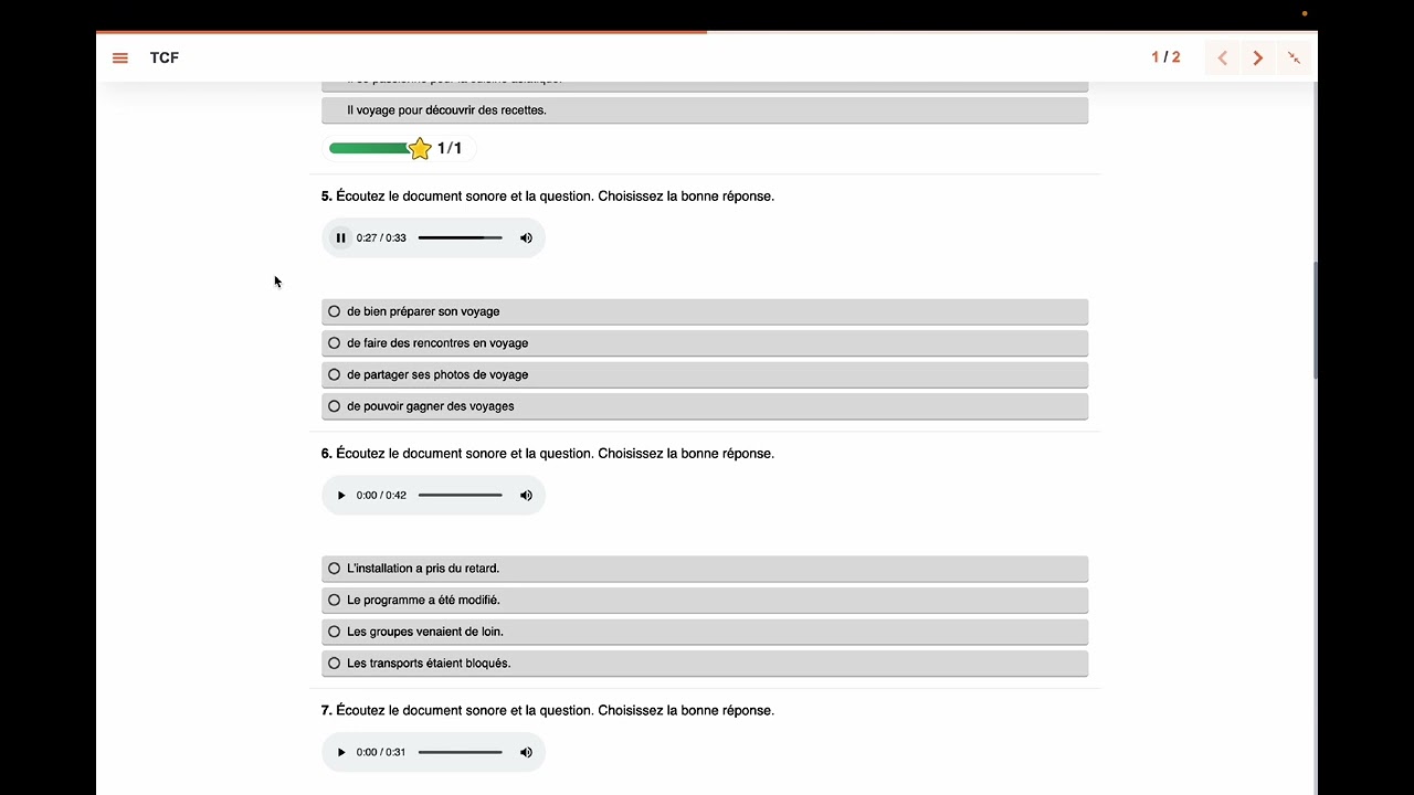 Exercice de français : testez votre niveau de français par rapport à la compréhension orale