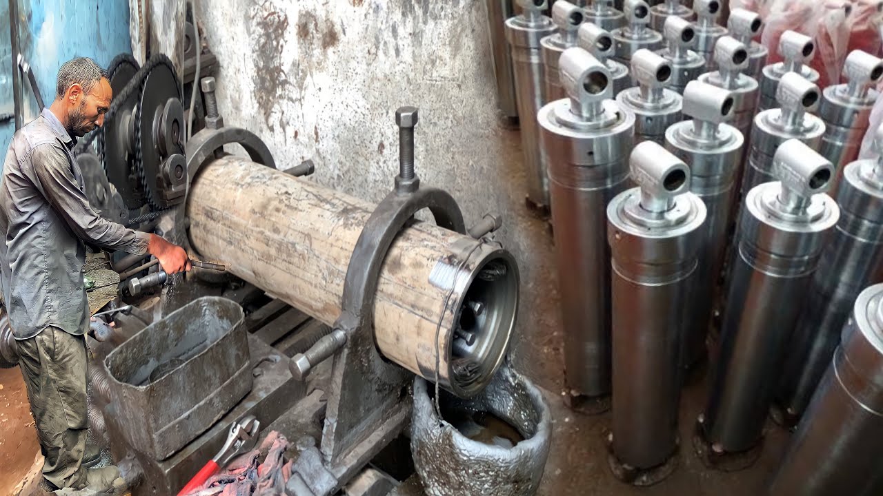 Tractor Trolley Hydraulic Jack are Made || Manufacturing Process of Heavy Duty Tractor Trailer Jack