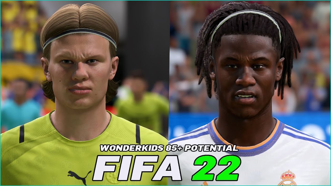 FIFA 22 |  ALL WONDERKIDS 85+ POTENTIAL WITH REAL FACES