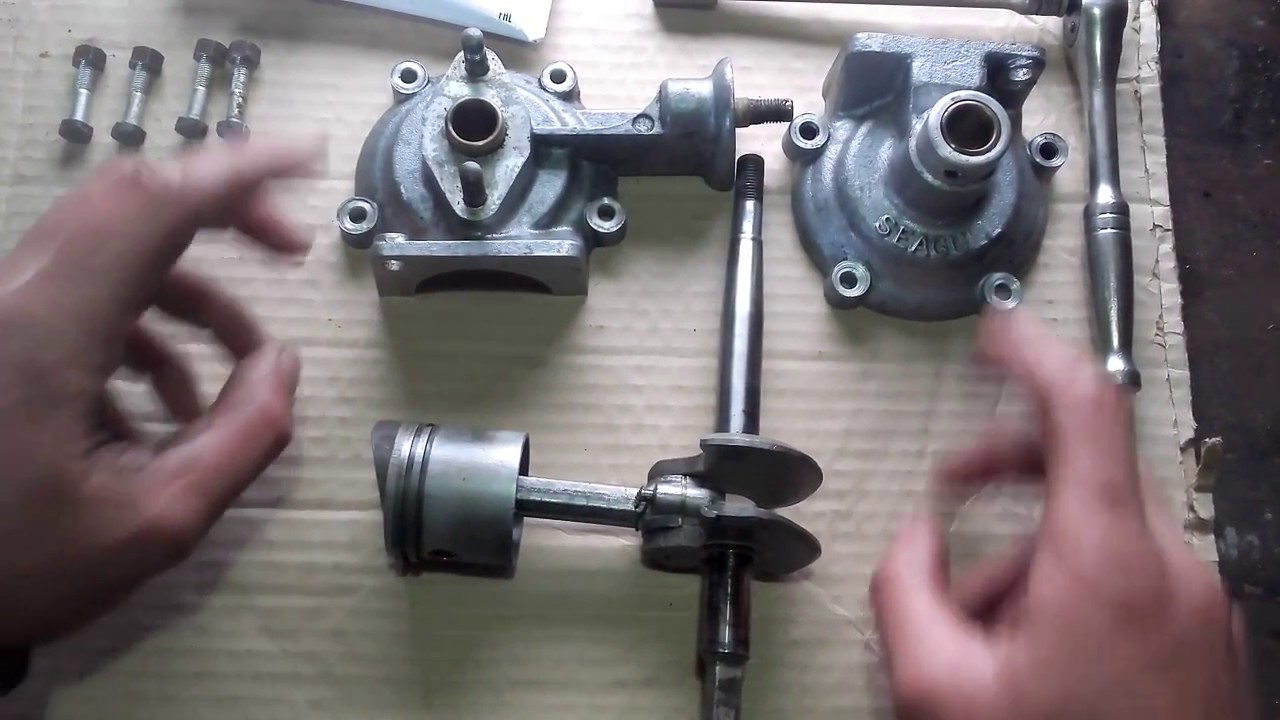 Crankcase/crankshaft reassembly British seagull outboard featherweight 40 plus