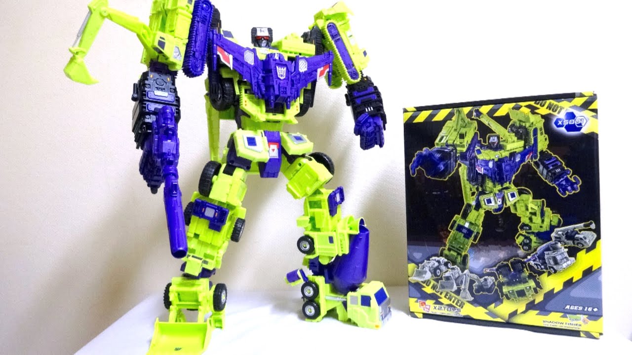 【G1巨人兵 デバスター 続編1】X2Toys アップグレードキットだ！ヲタファの改造レビュー / X2Toys Shadow Fisher XS001 for Devastator