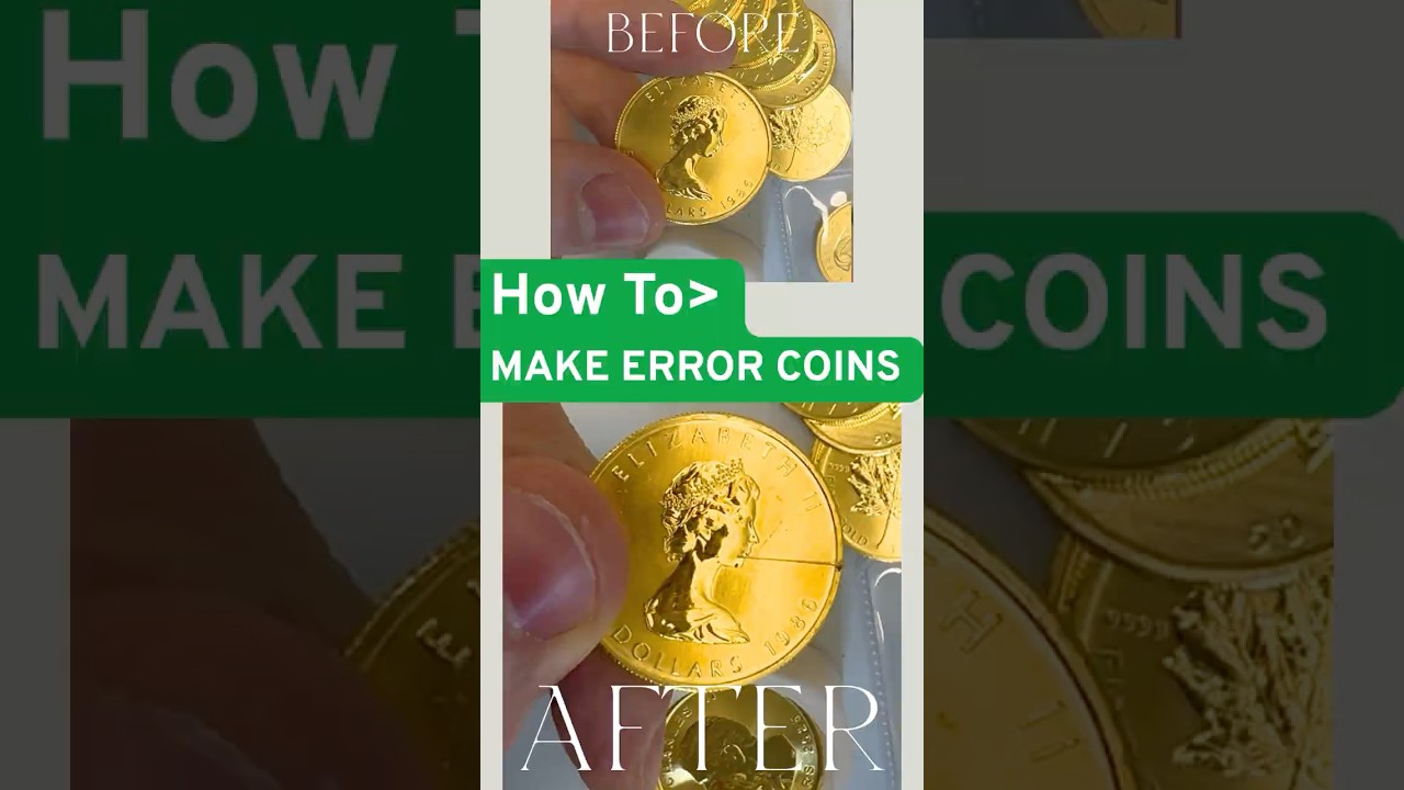 How to Make a $9,000+ Error Coin (Gold Hack!) #ErrorCoin #GoldHack #CoinCollecting #getrichquick