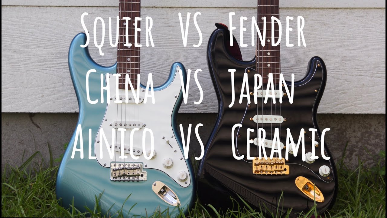 Squier Classic Vibe Strat Vs Fender Strat | Alnico Pickups Vs Ceramic