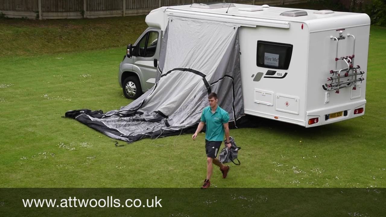 Vango Kela III Awning Pitching & Packing Video (Real Time)