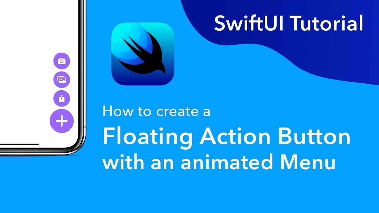 SwiftUI Tutorial | Floating action button with an animated menu in SwiftUI | BLCKBIRDS