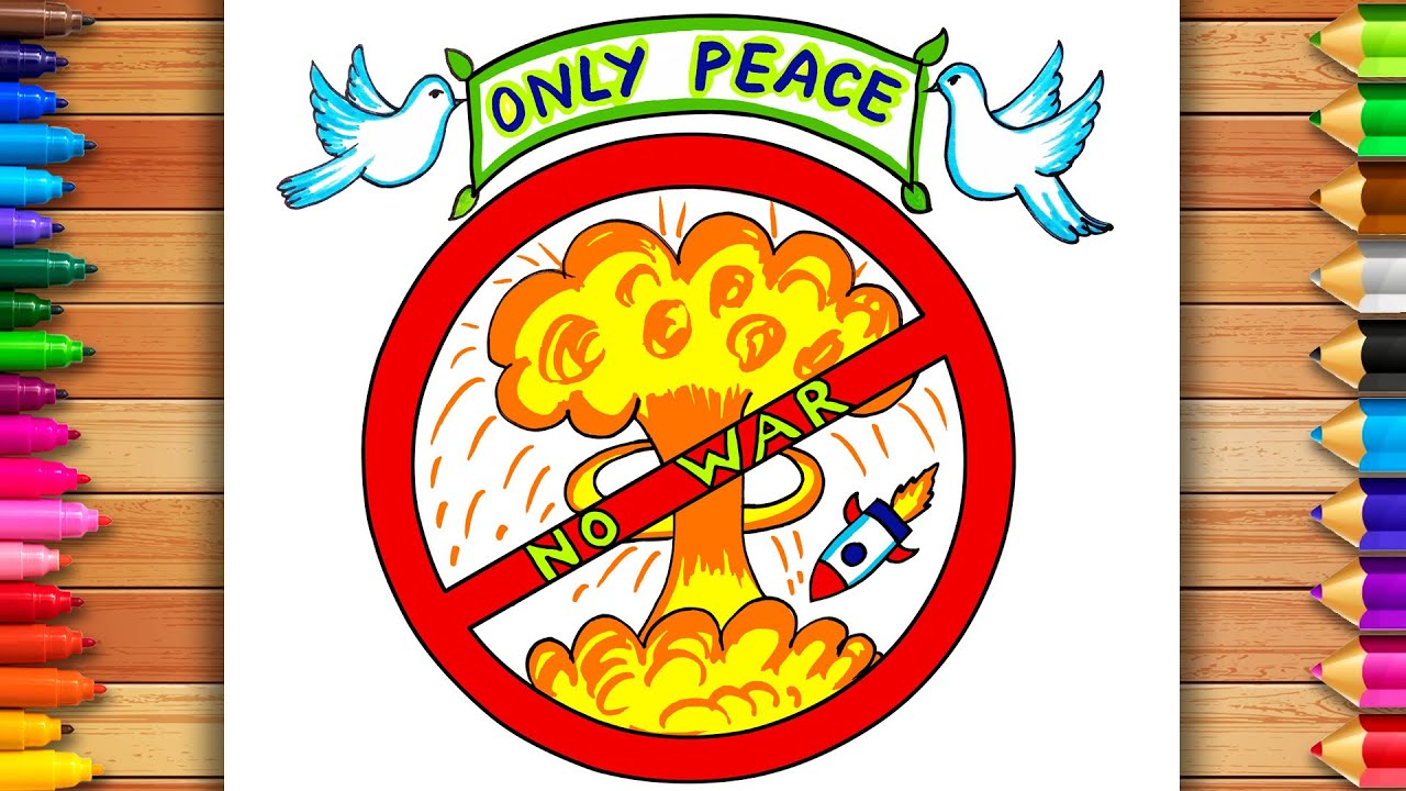 World Peace Day Poster Drawing | Communal Harmony Poster | United Nations Day Poster Drawing Easy