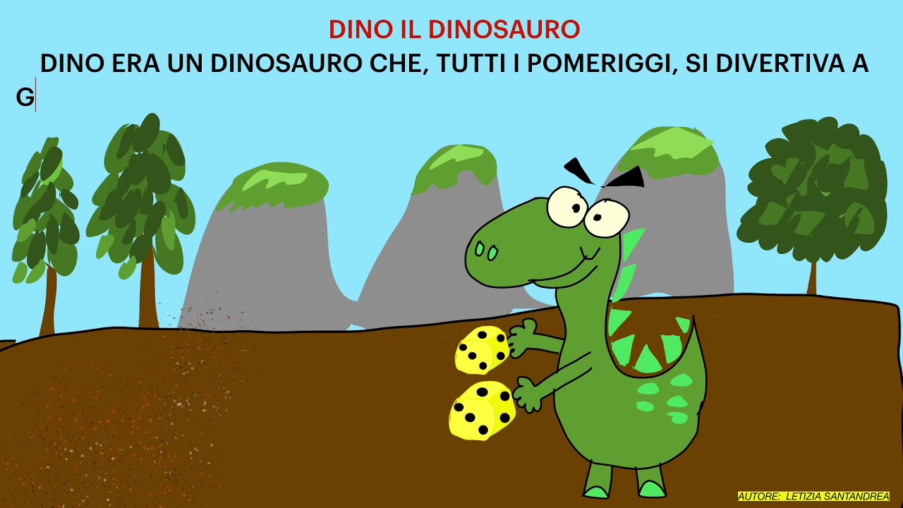 D DI DINOSAURO. Una nuova storia per presentare la consonante D. Italiano classe prima