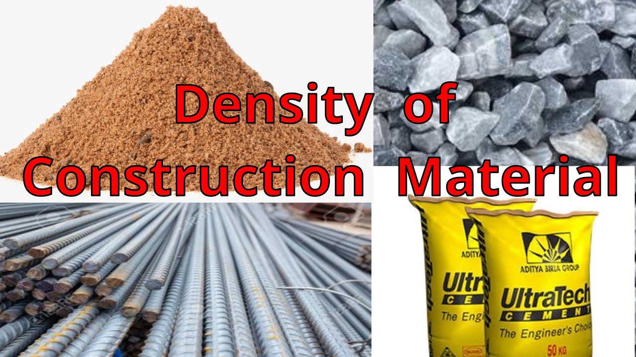 Density of Construction Material - Example Solved