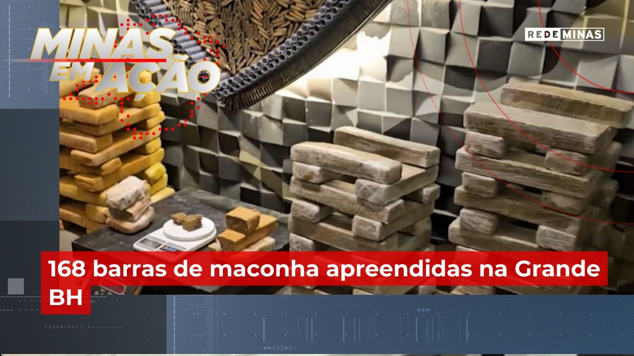 168 barras de maconha apreendidas na Grande BH - Minas em Ação