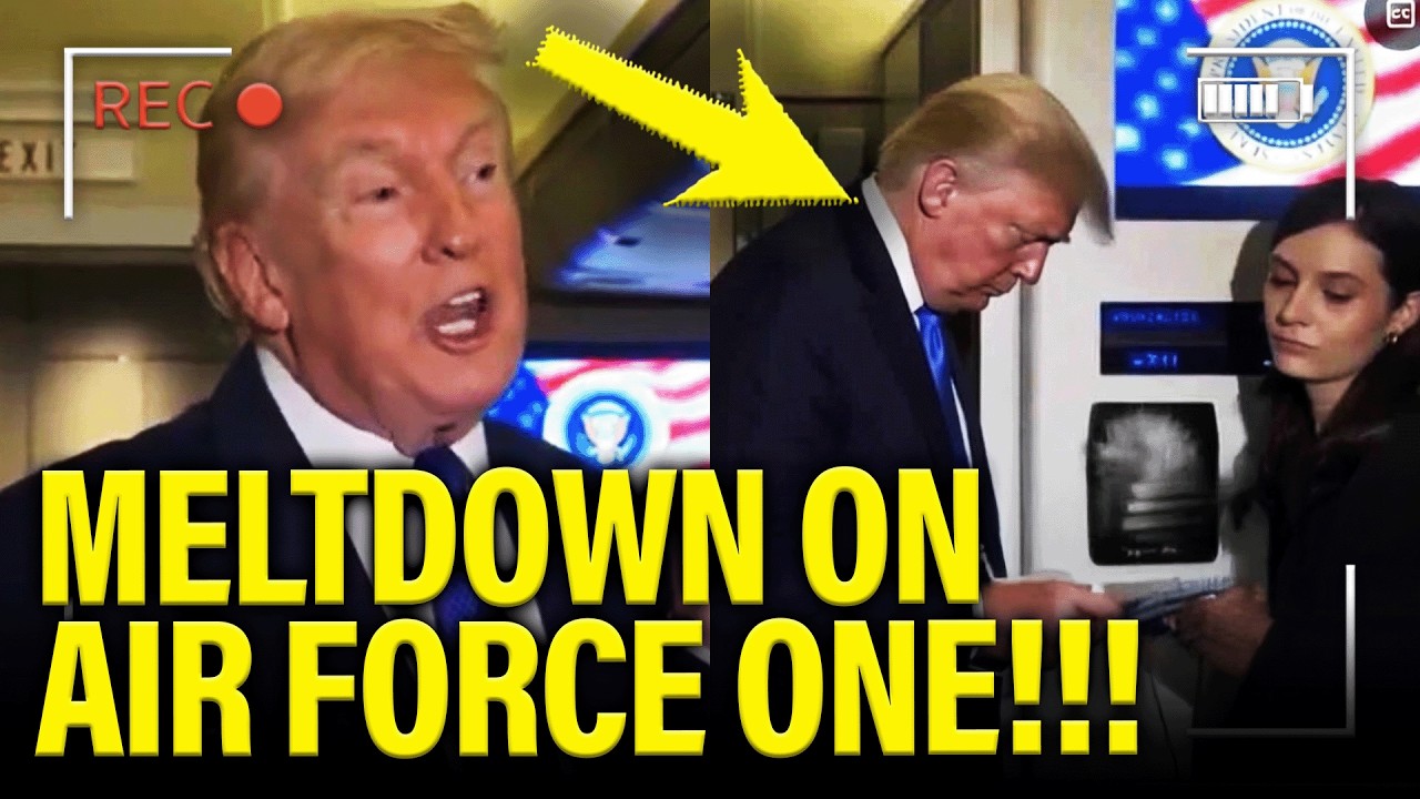 Trump has MELTDOWN on AIR FORCE ONE over EPSTEIN FILES!!