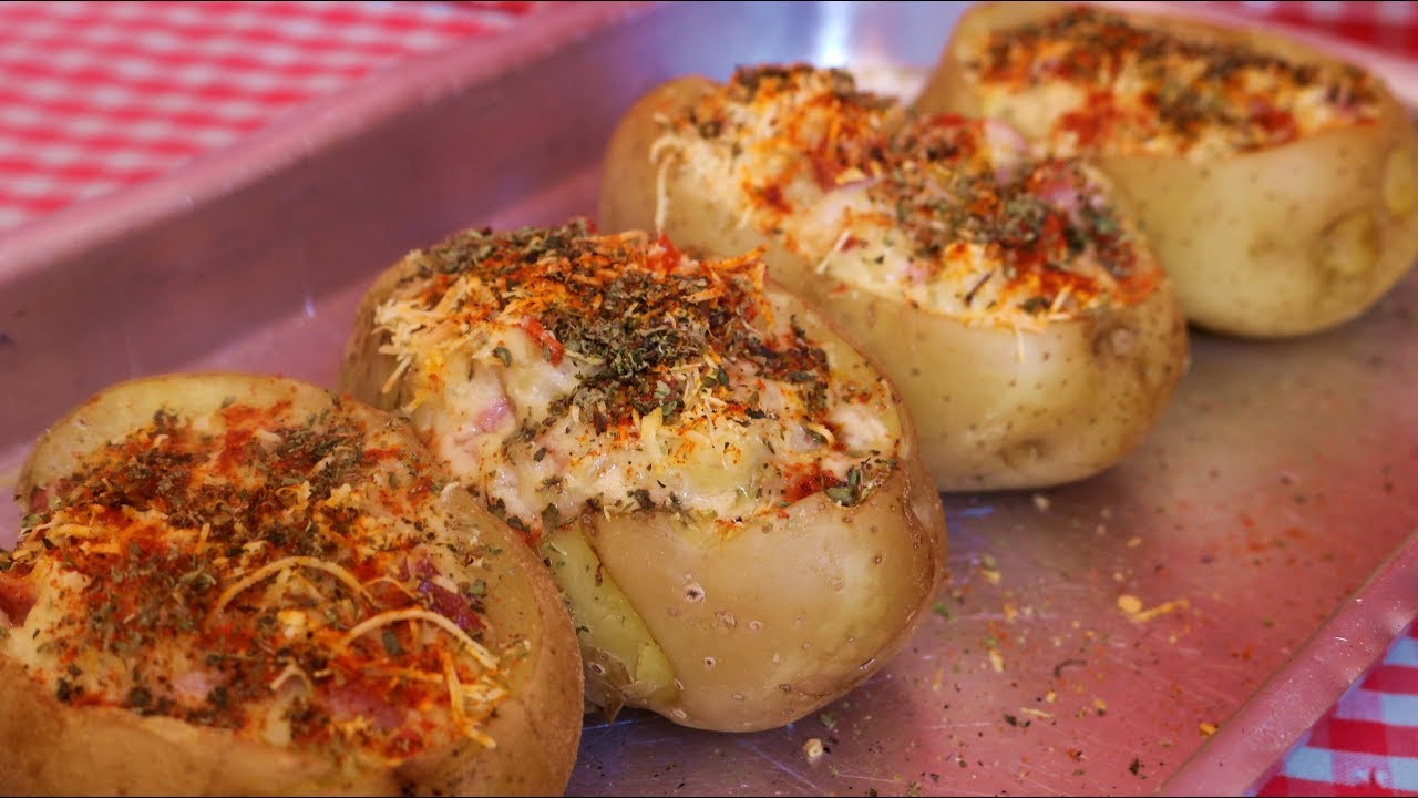 BATATA RECHEADA AO FORNO DELICIOSA E SUPER FÁCIL
