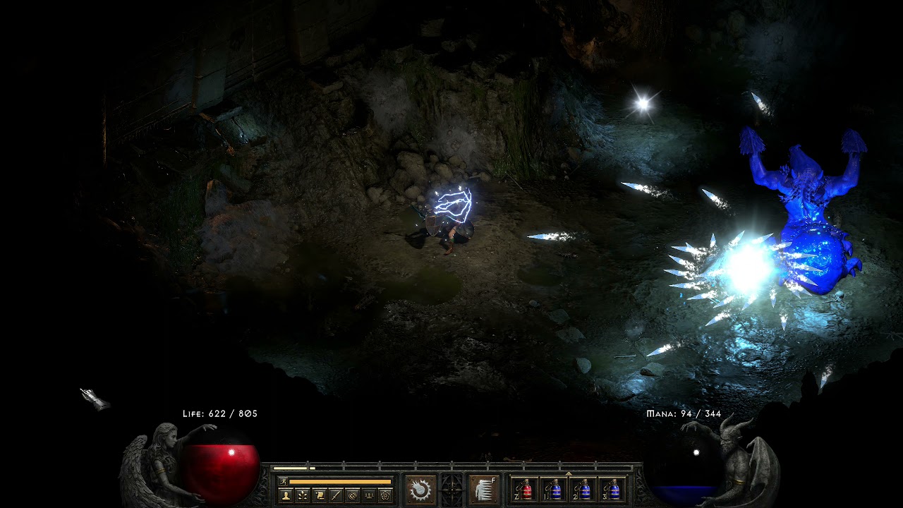 Diablo 2: Resurrected - Hell Mode Duriel Boss Fight (Solo Sorceress)