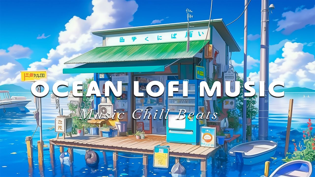 Seaside Lofi in a Japanese Caf&eacute; 🌊 Relaxing Lo Fi Beats with Ocean Breeze Ambience, Cozy Lofi Music