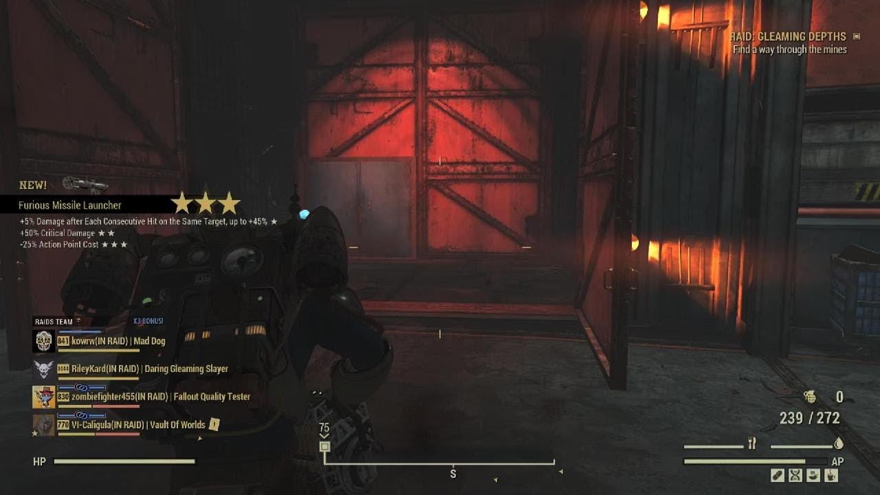 Fallout 76 - Full Gleaming Depths Raid in 15 min(No Power Armor)
