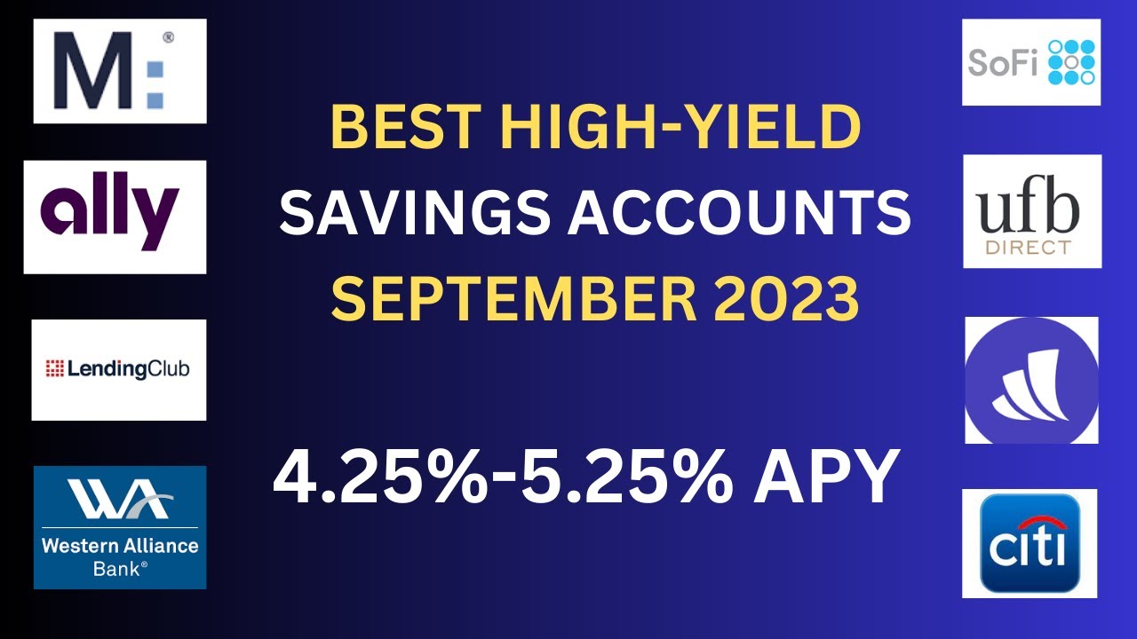 High Yield Savings Accounts for September 2023