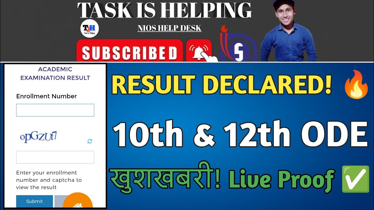 Nios July 2026 Result Declare Date Status ✅ Class 10th & 12th On Demand Result Out!