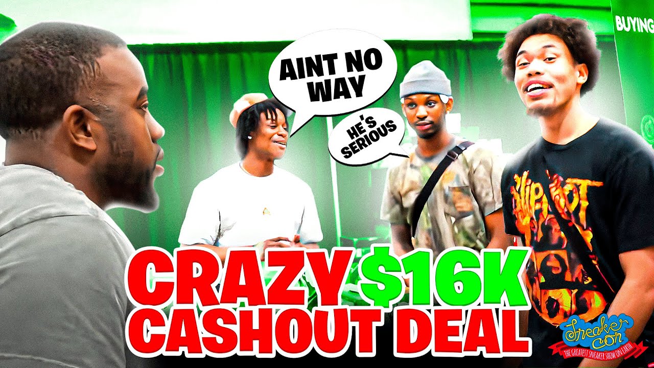 COIN FLIPPED HIM FOR THE ENTIRE TABLE $0 OR $16,000! *CASHING OUT AT SNEAKER CON SEATTLE*
