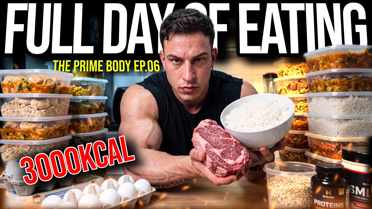 FULL DAY OF EATING a 8 SETTIMANE dal MR. OLYMPIA  // THE PRIME BODY - ep.06