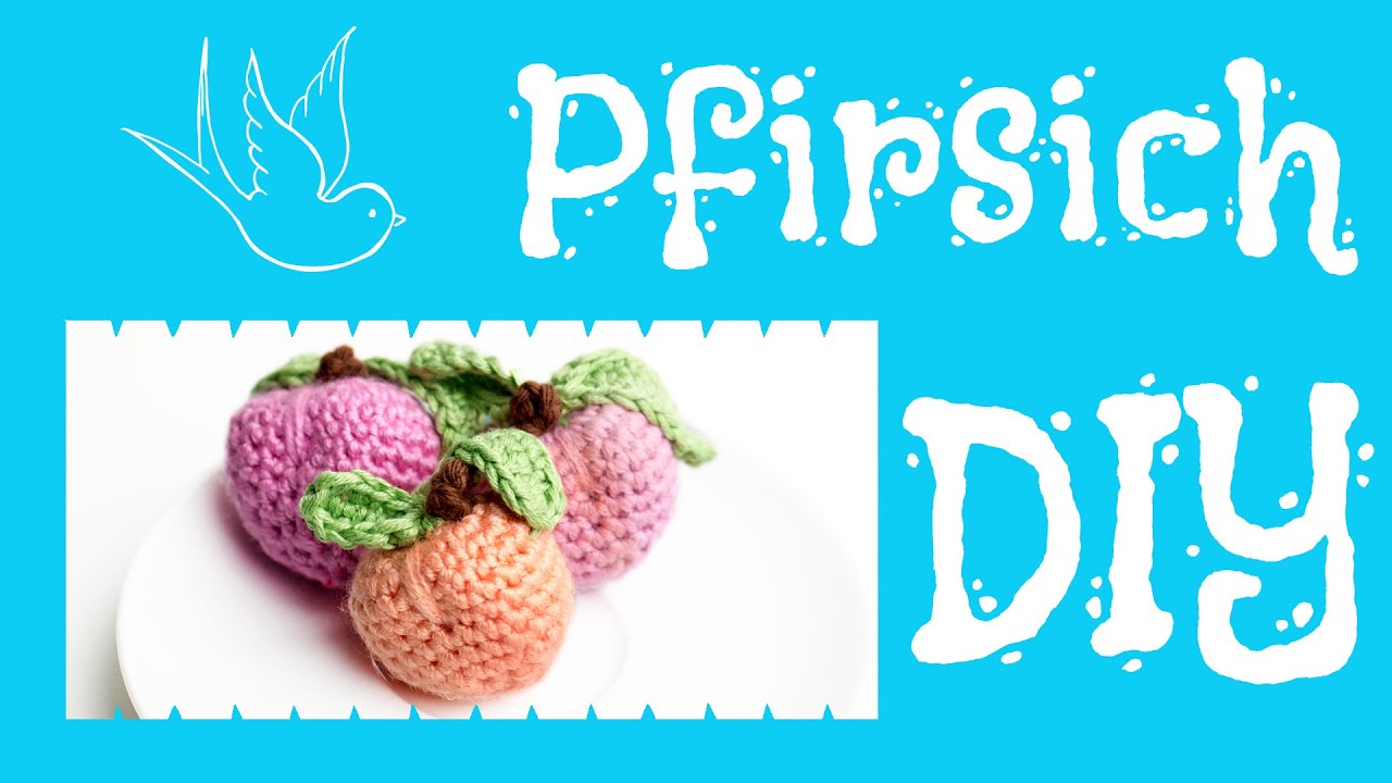 Pfirsich häkeln 🍑 *Do it Yourself* Amigurumi | Food-Woche by justMiko
