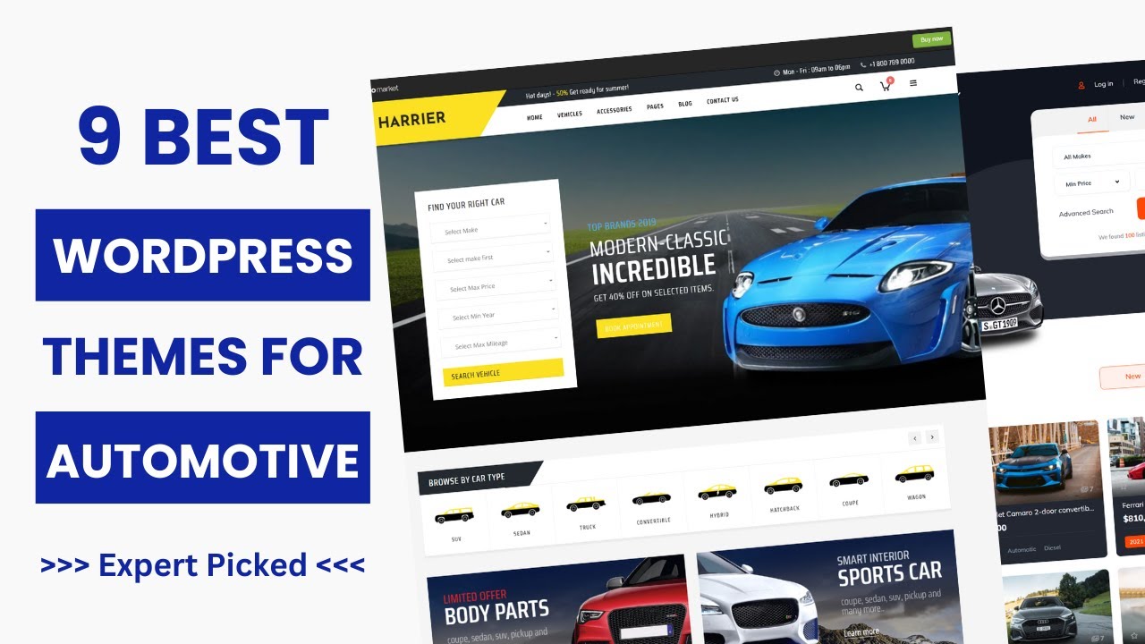 9 Best Car and Automotive WordPress Theme 2025 | Best Auto Dealer WordPress Themes