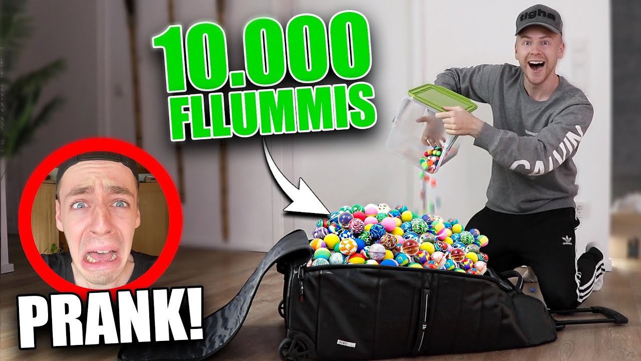 10.000 FLUMMIS in Flo's Koffer PRANK !! 😂 (Er K&Uuml;NDIGT mir die Freundschaft...) II RayFox
