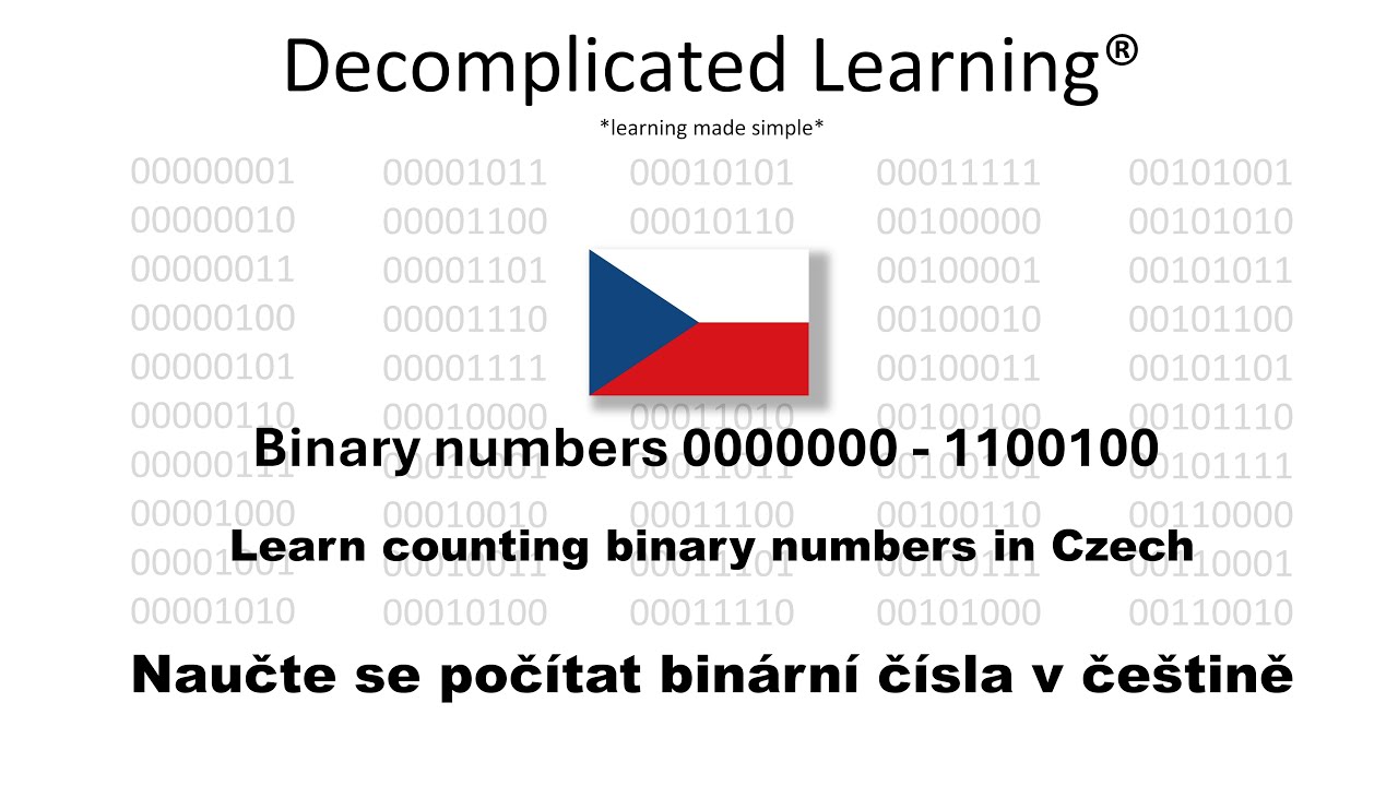Learn counting binary numbers in czech