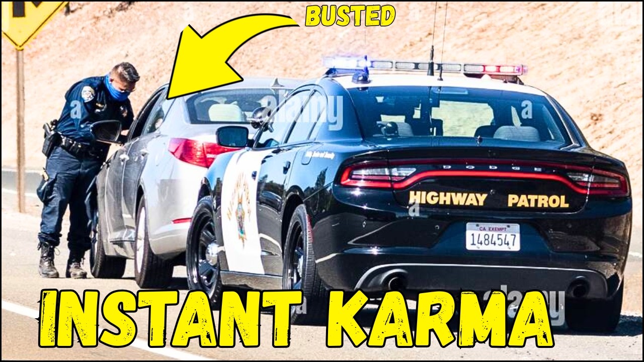 Epic UNMARKED POLICE KARMA & Instant Justice  Police Activity