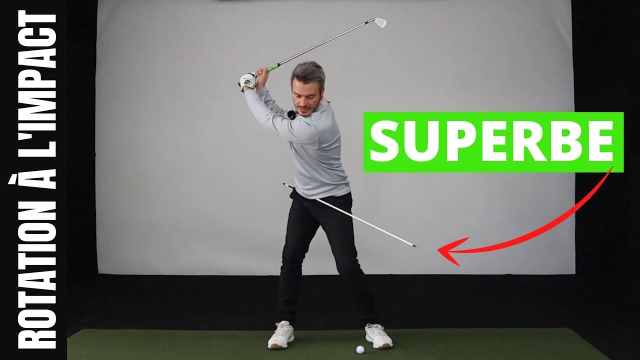Possiblement le meilleur exercice pour travailler la rotation à l'impact au golf!