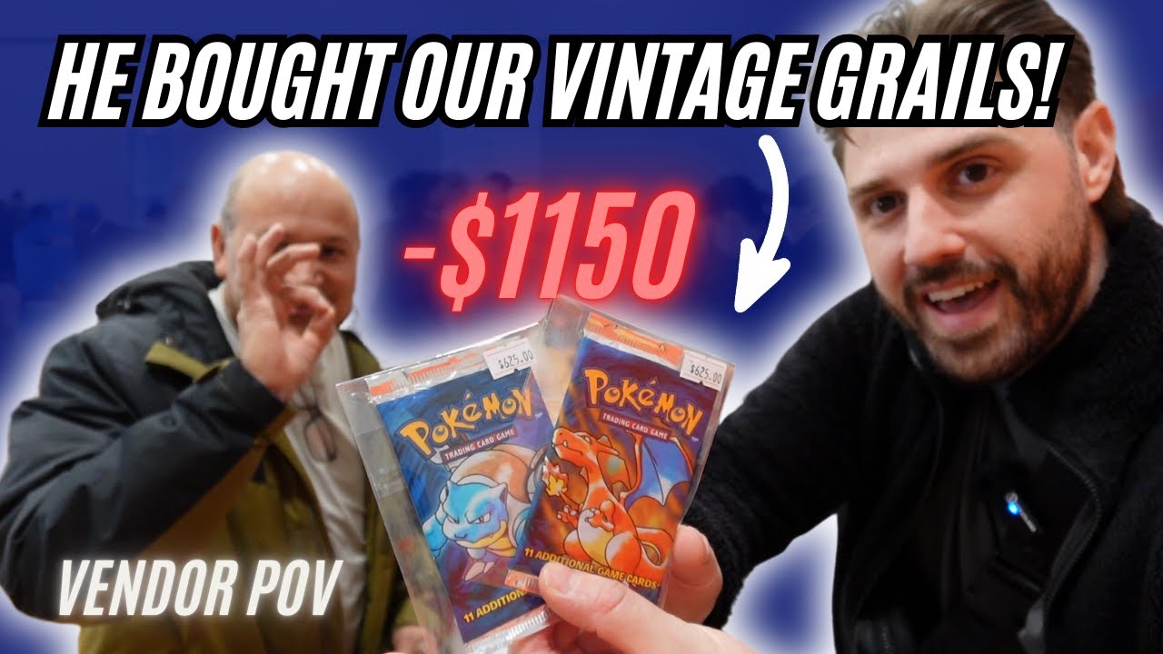 HE BOUGHT OUR VINTAGE POKEMON GRAILS! l Pokémon Vendor POV